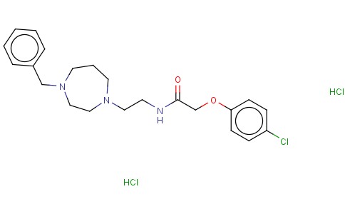 ACETAMIDE, 2-(4-CHLOROPHENOXY)-N-(2-(HEXAHYDRO-4-(PHENYLMETHYL)-1H-1,4-DIAZEPIN-1-YL)ETHYL)-,DIHYDRO